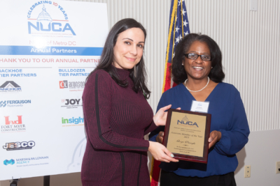 Roya Vasseghi recognized as Associate Member of the Year for her contributions to NUCA of Metropolitan DC.